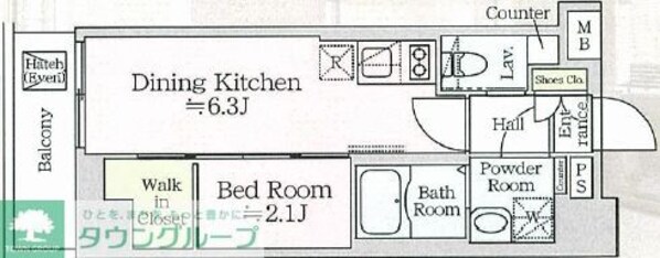 アイルプレミアム月島の物件間取画像